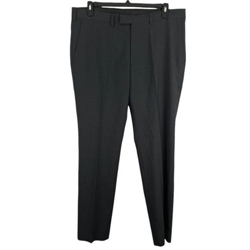 NWOT NORDSTROM Charcoal Grey Trim‎ Fit Dress Pants (38WX32L)